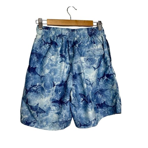 ROKKA ROLLA Quick Dry Mesh Lined Blue Shark Swim Trunks Size Small - Picture 5 of 14